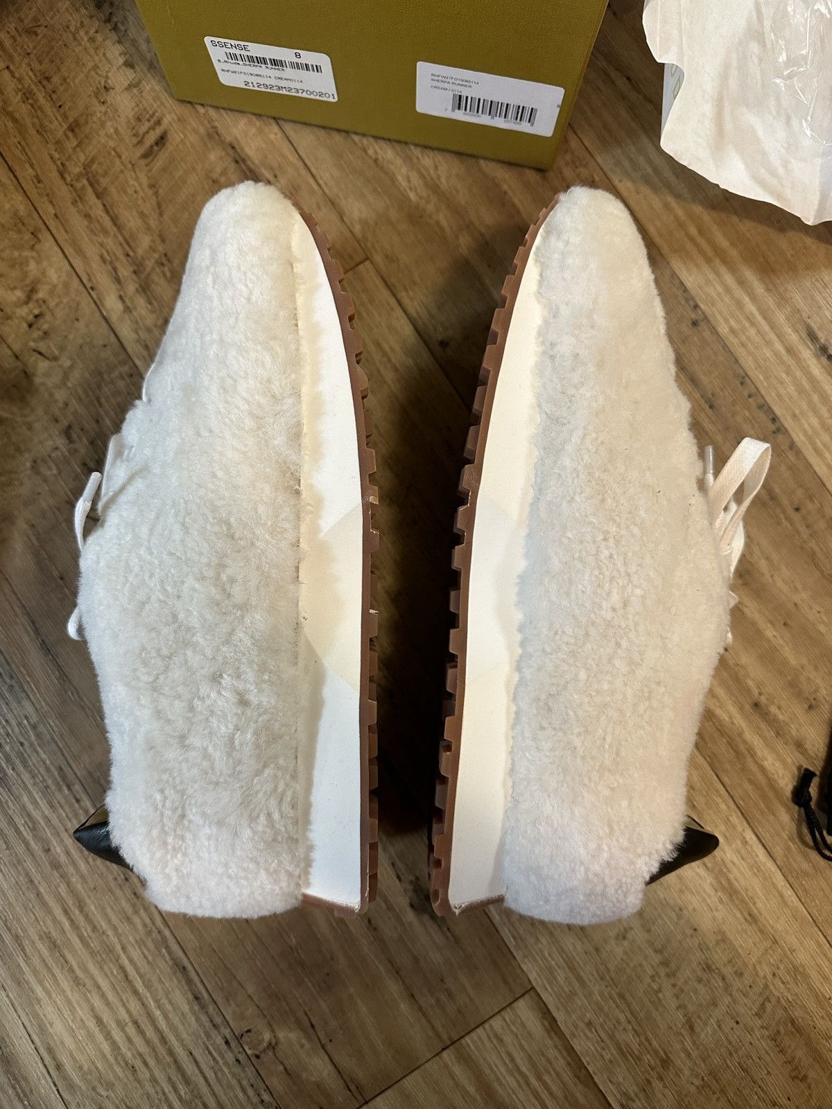 Rhude RHUDE CREAM SHERPA RUNNER Size US 8 / EU 41 - 4 Thumbnail