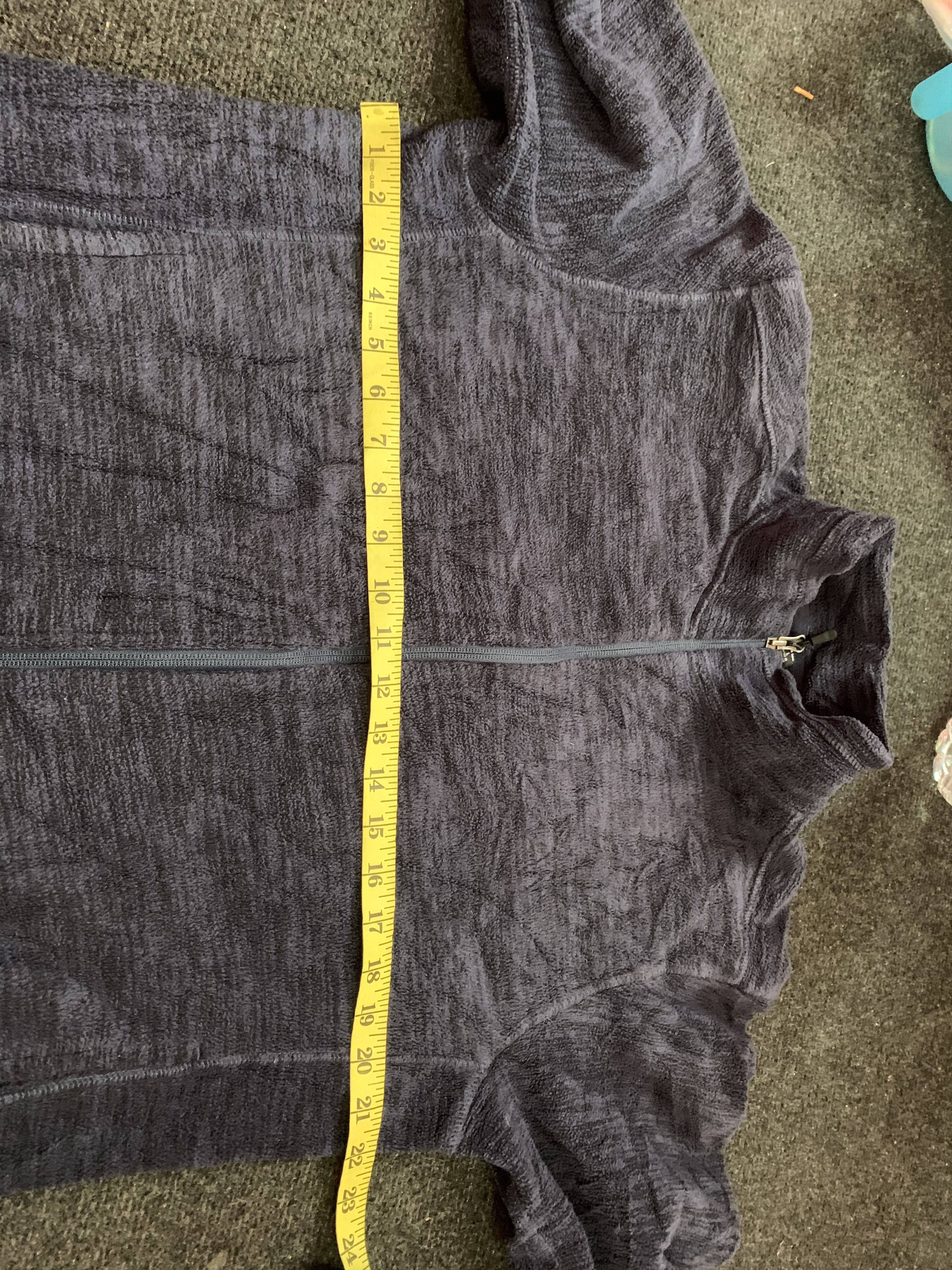 Japanese Brand ❄️Uniqlo Navy Plain Two Tone Fleece Jacket Size US L / EU 52-54 / 3 - 6 Thumbnail