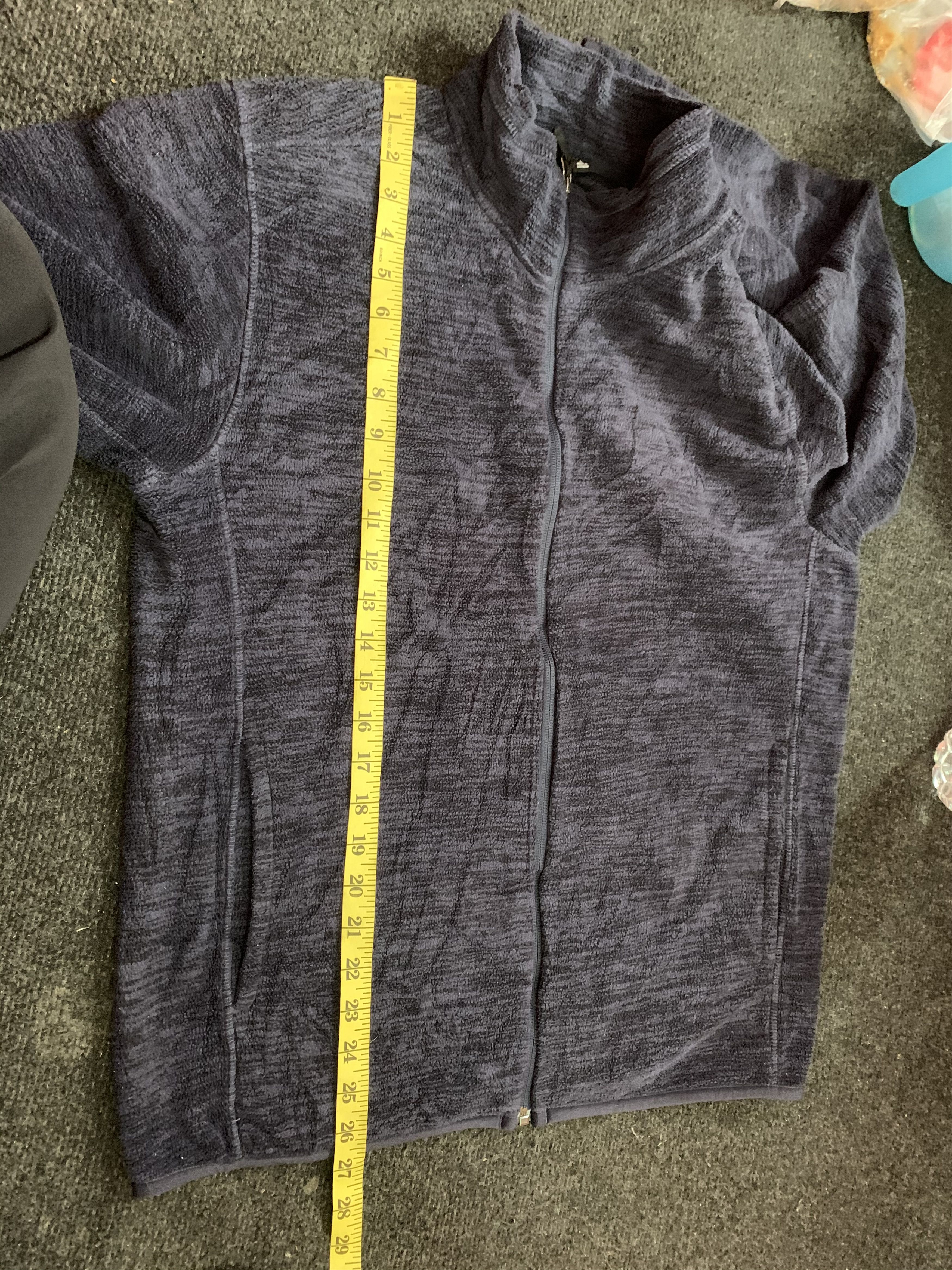 Japanese Brand ❄️Uniqlo Navy Plain Two Tone Fleece Jacket Size US L / EU 52-54 / 3 - 7 Thumbnail