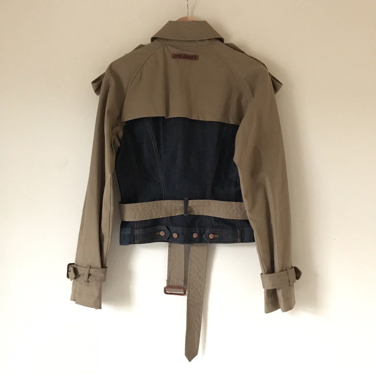 Jean Paul Gaultier Rare Hybrid Denim Trench Jacket Size US XS / EU 42 / 0 - 9 Thumbnail