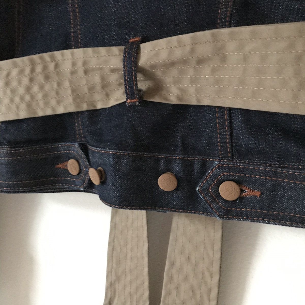 Jean Paul Gaultier Rare Hybrid Denim Trench Jacket Size US XS / EU 42 / 0 - 10 Thumbnail