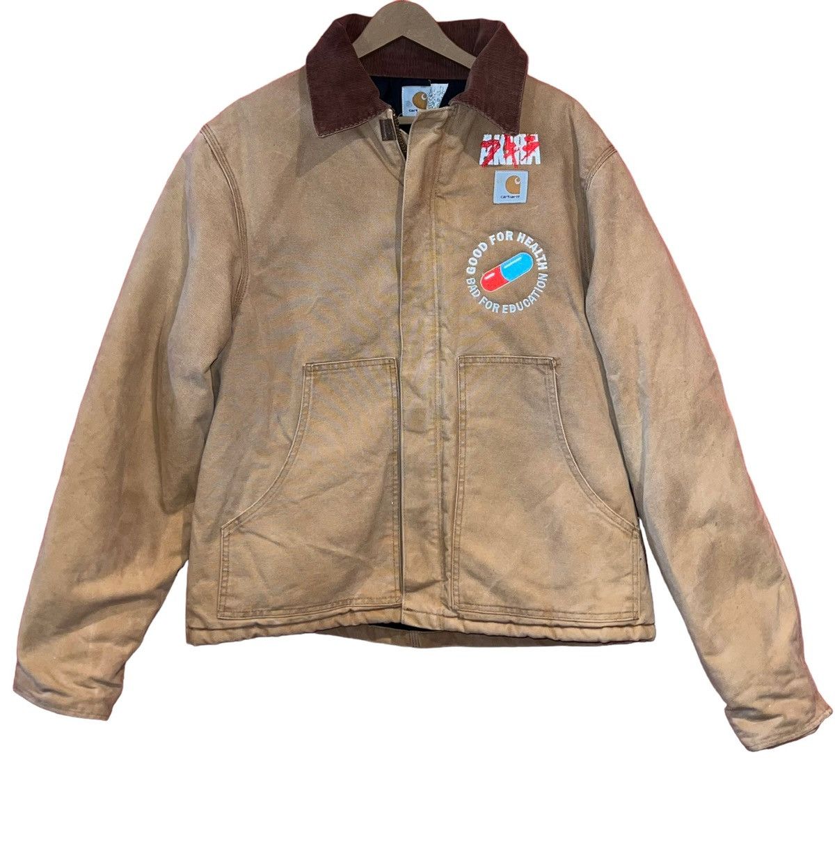 【.】AKIRA carhartt active jacket&ポスター Carhartt Akira anime vintage Tan Carhart Jacket Coat distressed