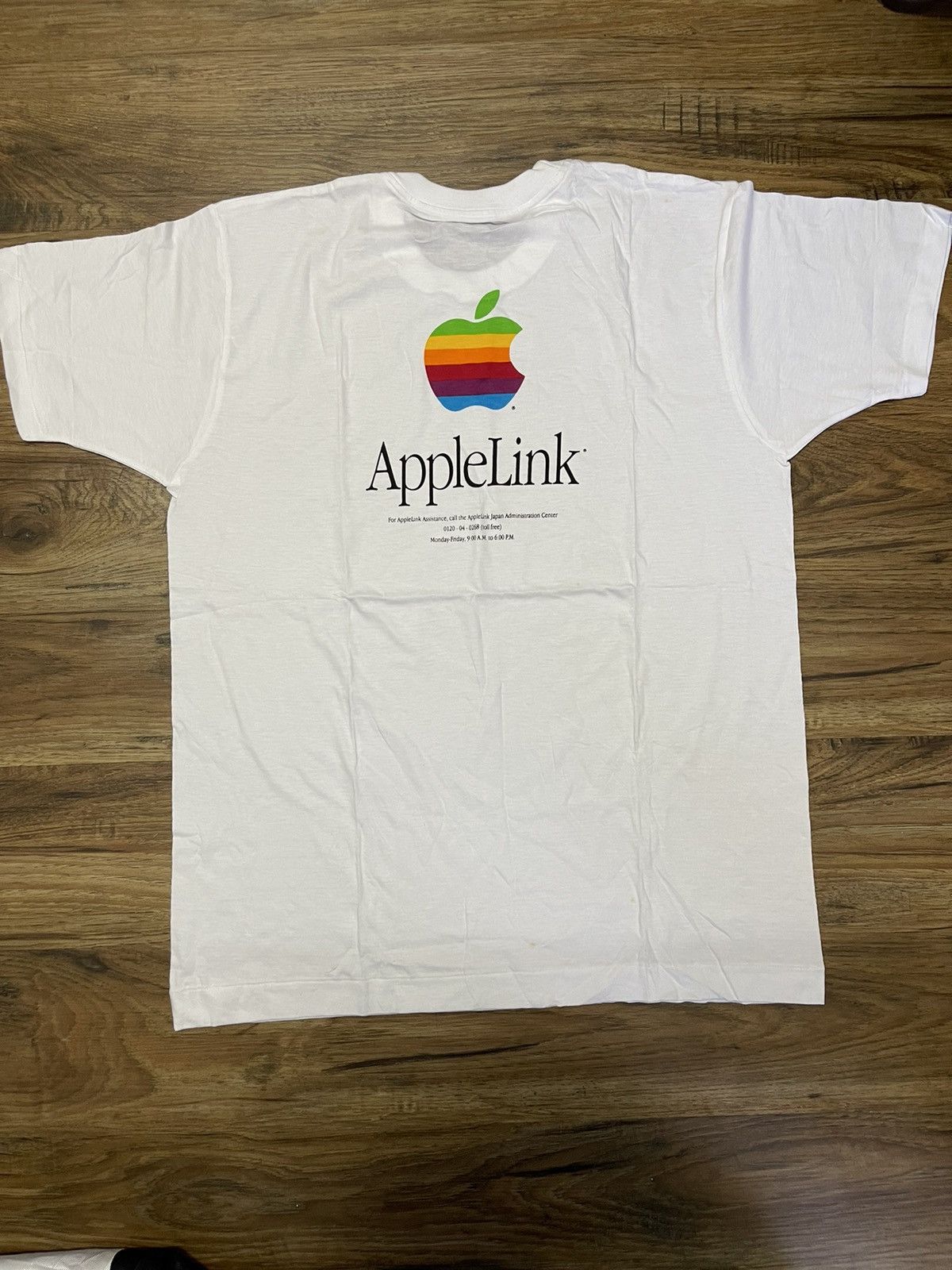 Apple × Vintage Vintage Apple Link Big Logo T-shirt White Size US L / EU 52-54 / 3 - 2 Thumbnail