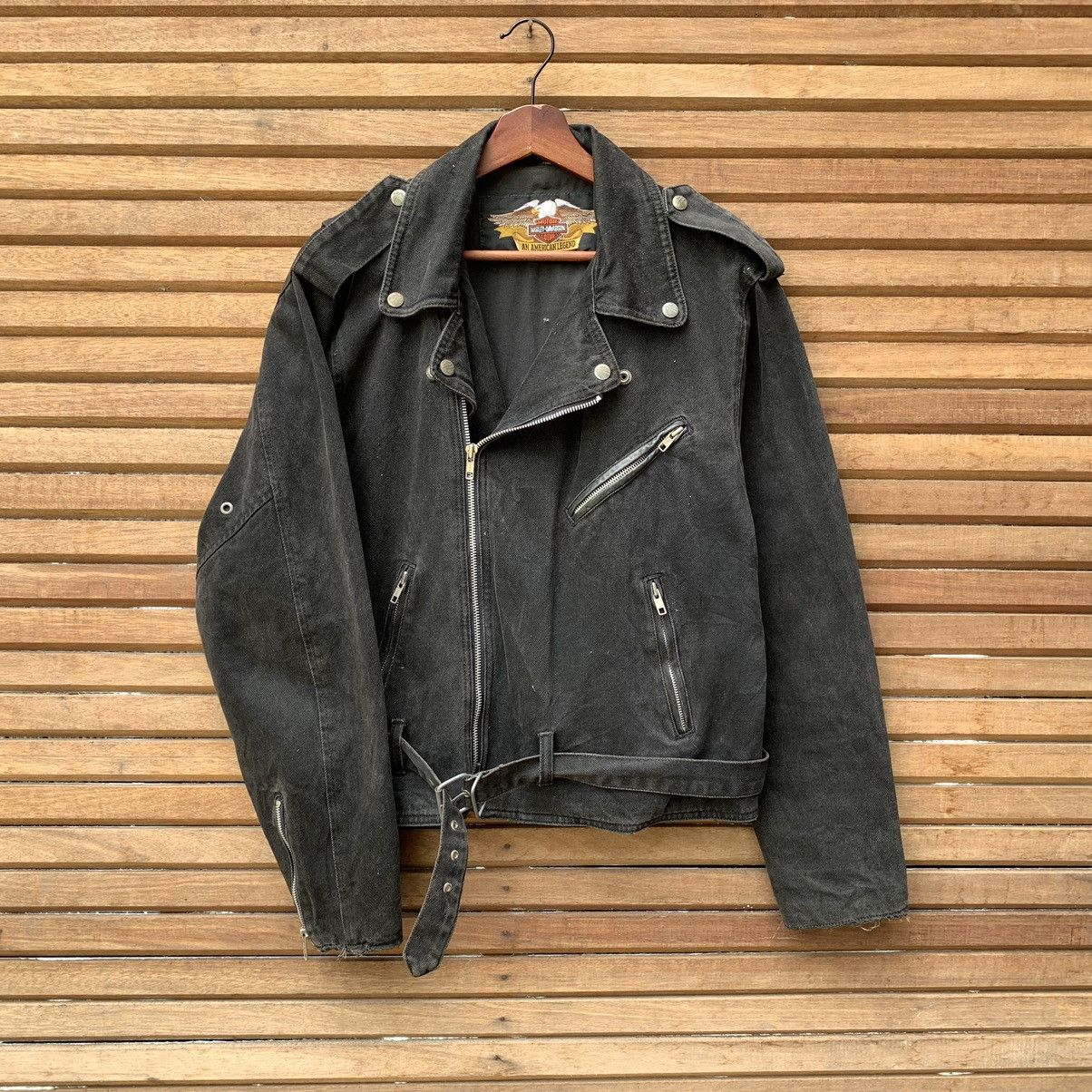 Harley Davidson Harley Davidson Biker Denim Jacket Size M / US 6-8 / IT 42-44 - 4 Thumbnail