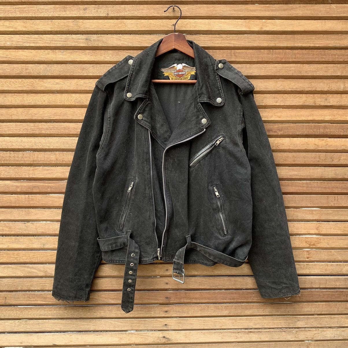 Harley Davidson Harley Davidson Biker Denim Jacket Size M / US 6-8 / IT 42-44 - 5 Thumbnail