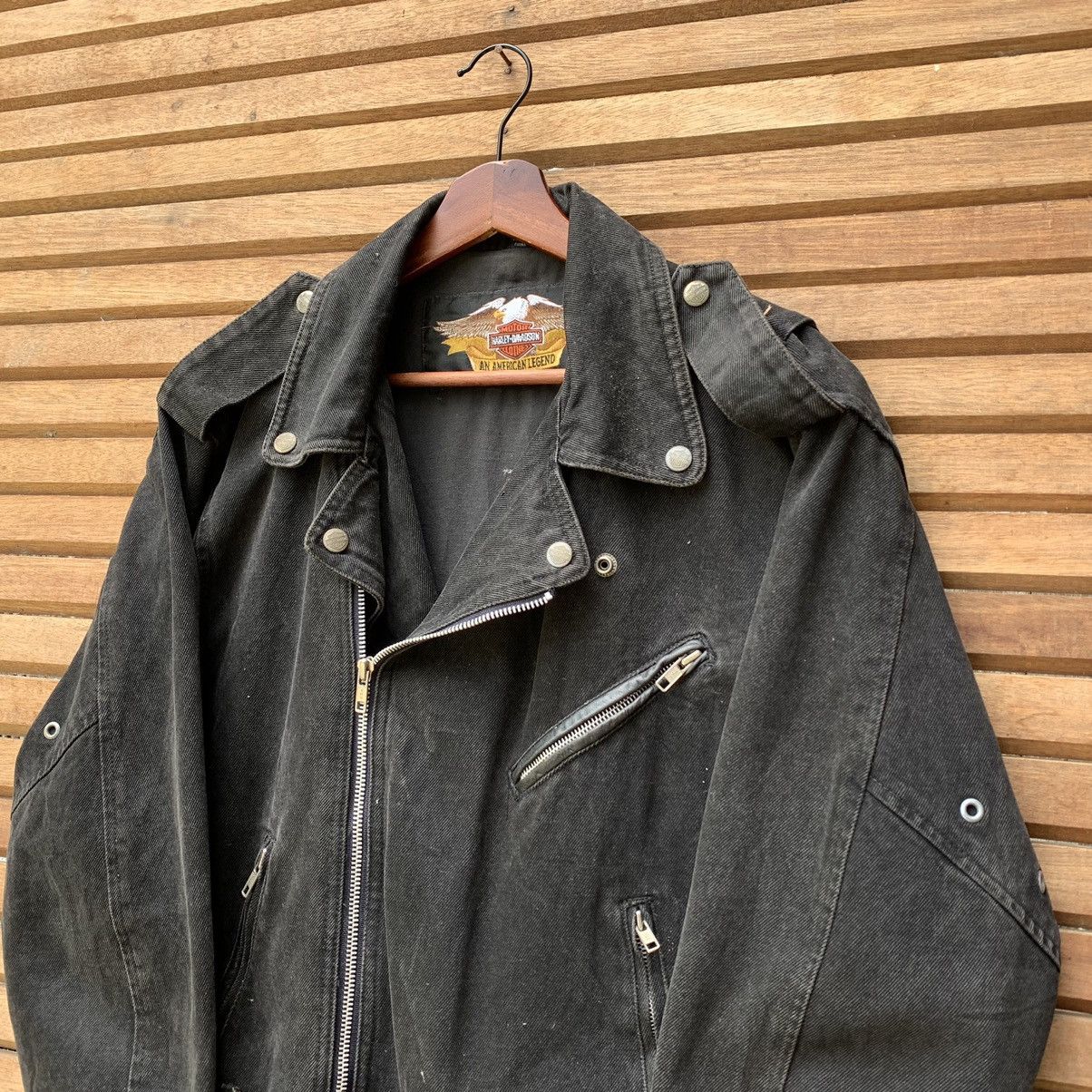 Harley Davidson Harley Davidson Biker Denim Jacket Size M / US 6-8 / IT 42-44 - 8 Thumbnail