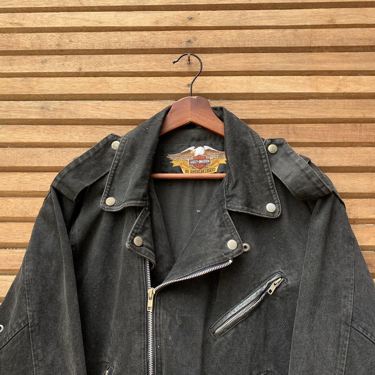 Harley Davidson Harley Davidson Biker Denim Jacket Size M / US 6-8 / IT 42-44 - 7 Thumbnail