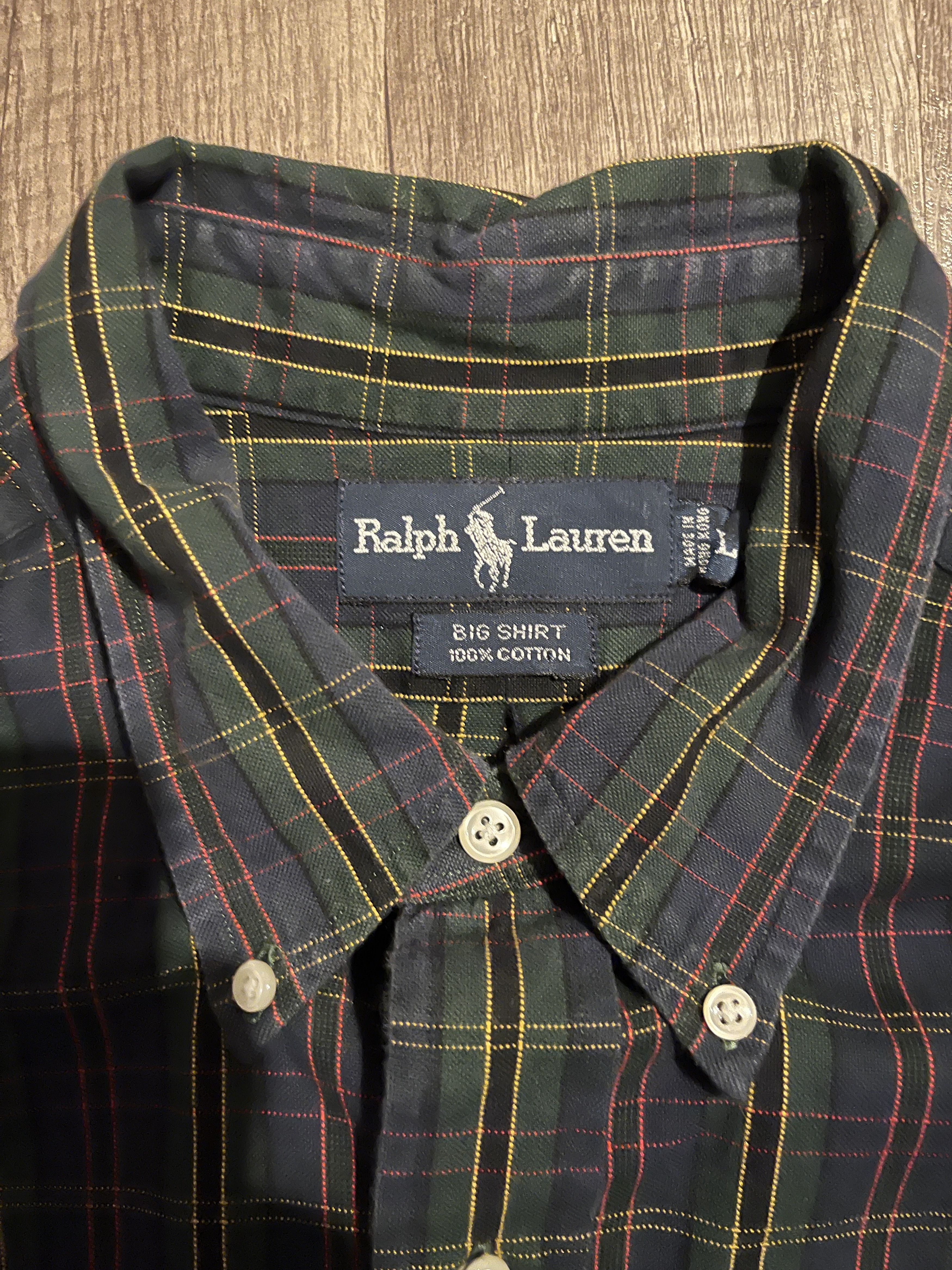 Polo Ralph Lauren Big Shirt Plaid Size US L / EU 52-54 / 3 - 3 Thumbnail