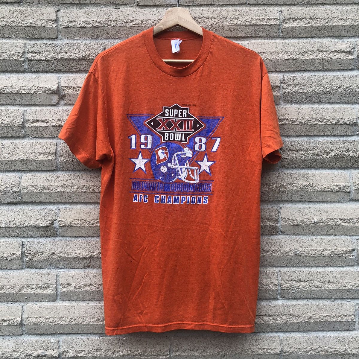 Logo 7 × Vintage vintage 90s logo 7 Denver Broncos 1987 NFL Super bowl shirt Size US S / EU 44-46 / 1 - 1 Thumbnail