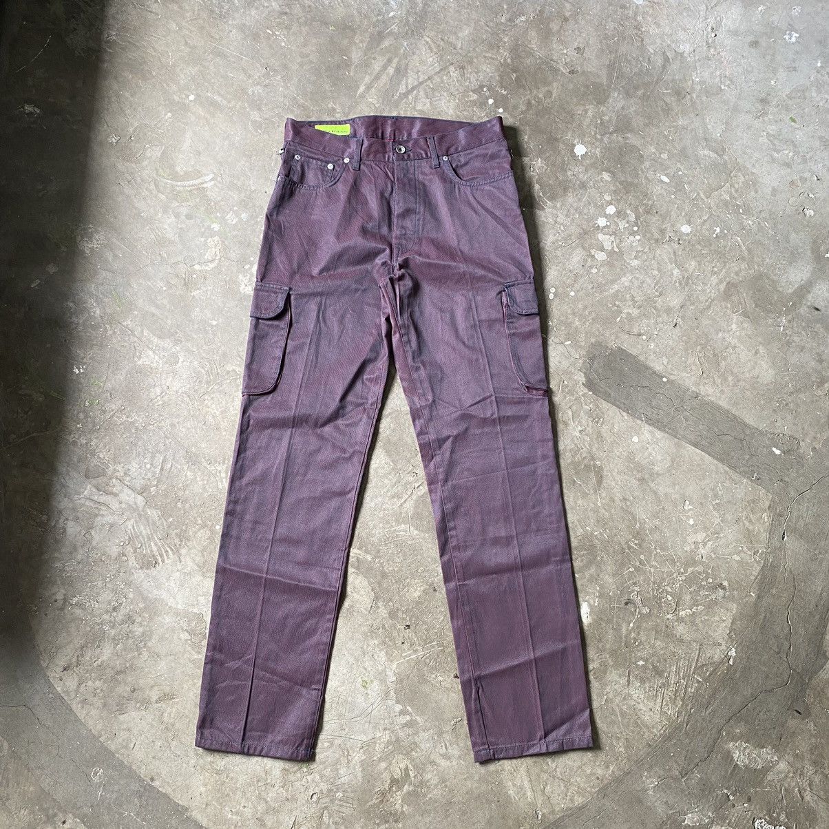 image of Italian Designers Soviet - 90’S Burgundy Cargo Pants, Men's (Size 31)