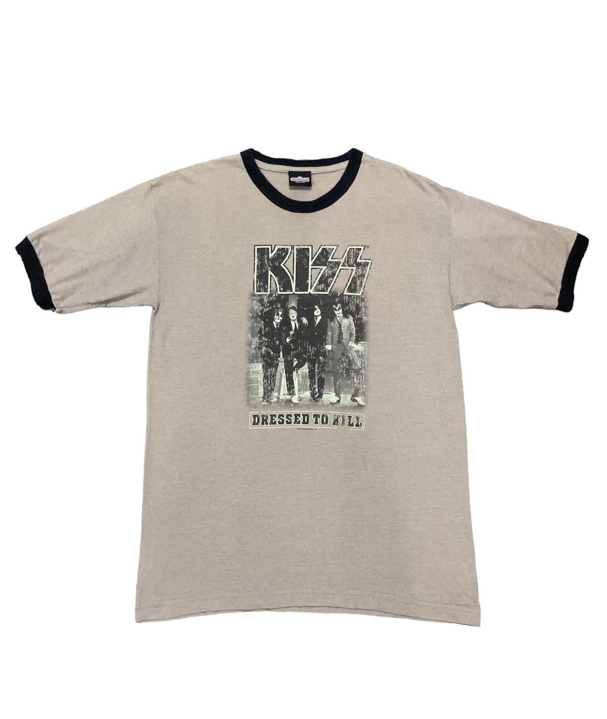 Band Tees VINTAGE 2004 KISS DRESSED TO KILL RINGER TSHIRT Size US M / EU 48-50 / 2 - 1 Thumbnail