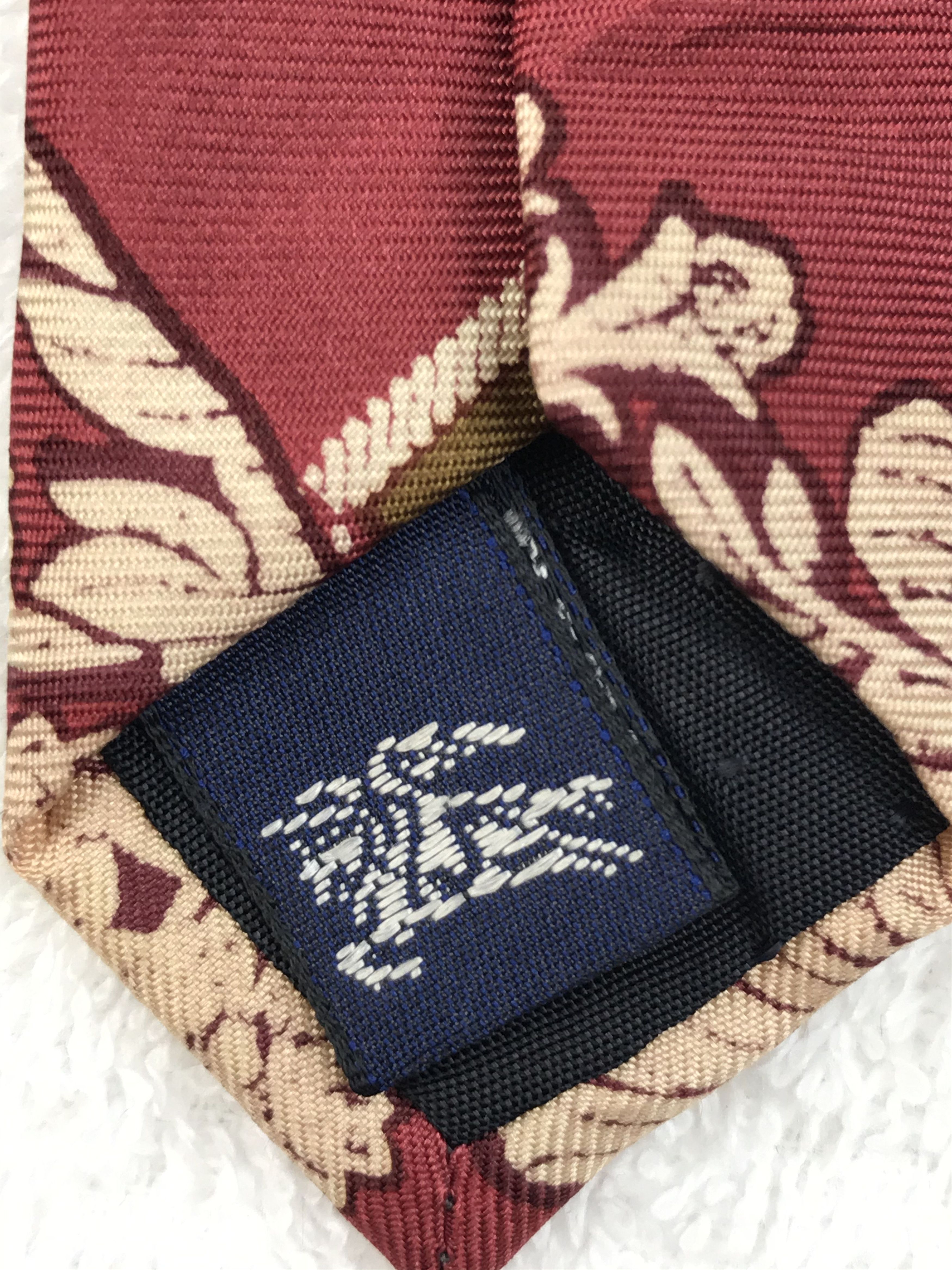 Burberry × Designer × Vintage B101 Vintage Burberry Neck Tie Pure Silk Classic Art Design Size ONE SIZE - 10 Thumbnail