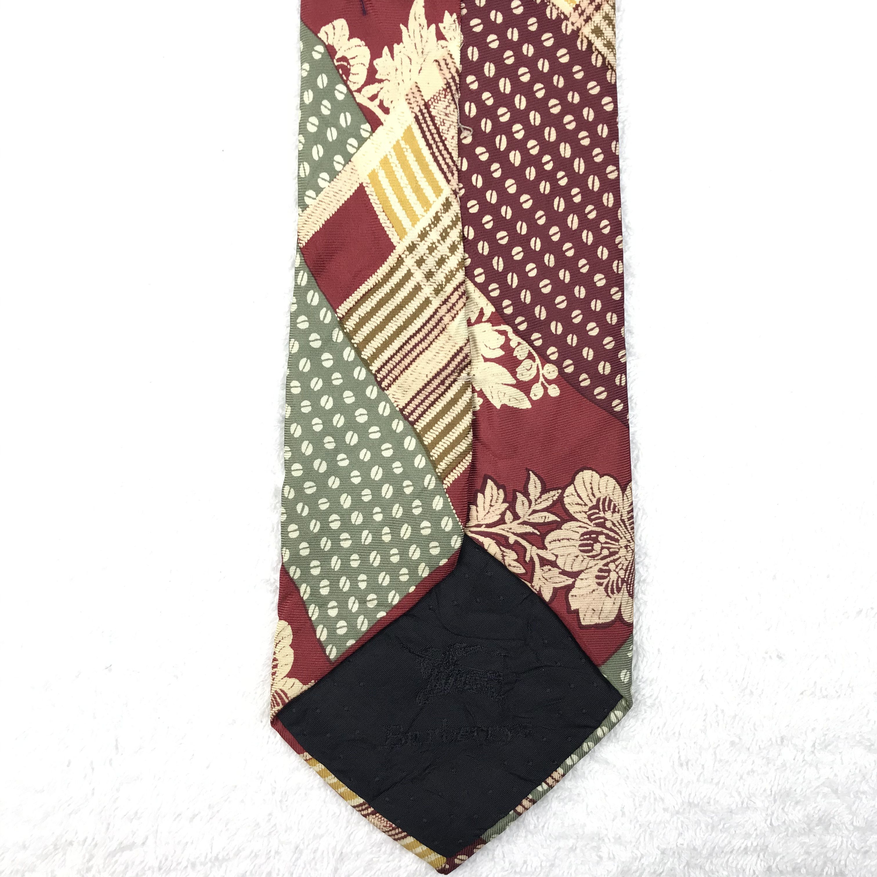 Burberry × Designer × Vintage B101 Vintage Burberry Neck Tie Pure Silk Classic Art Design Size ONE SIZE - 6 Thumbnail