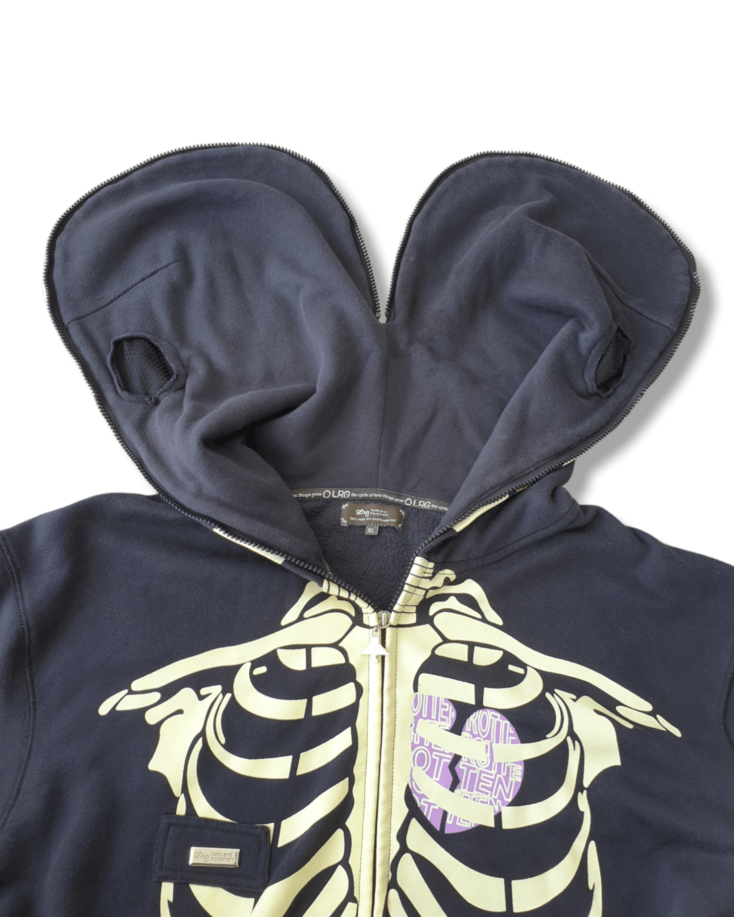 LRG × Vintage Vintage LRG Zip Hoodie skeleton Kanye west glow in the dark Size US XXL / EU 58 / 5 - 7 Thumbnail