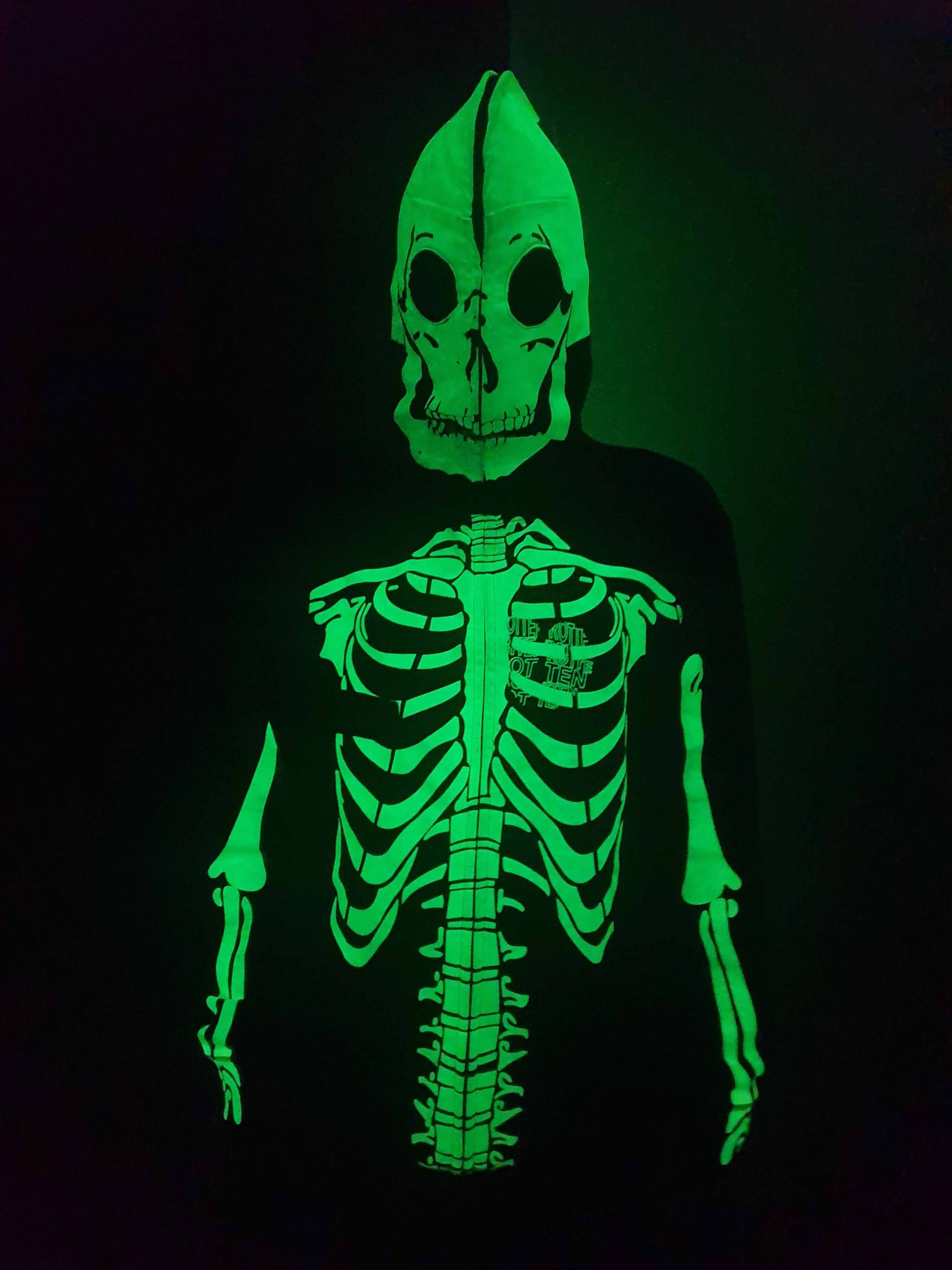 LRG × Vintage Vintage LRG Zip Hoodie skeleton Kanye west glow in the dark Size US XXL / EU 58 / 5 - 1 Thumbnail