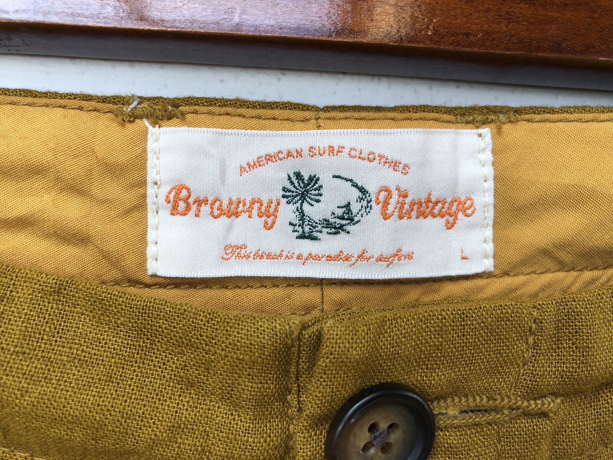 Designer × Japanese Brand BROWNY VINTAGE DOUBLE SIDE POCKET LINEN 3/4 TROUSERS Size US 34 / EU 50 - 11 Thumbnail