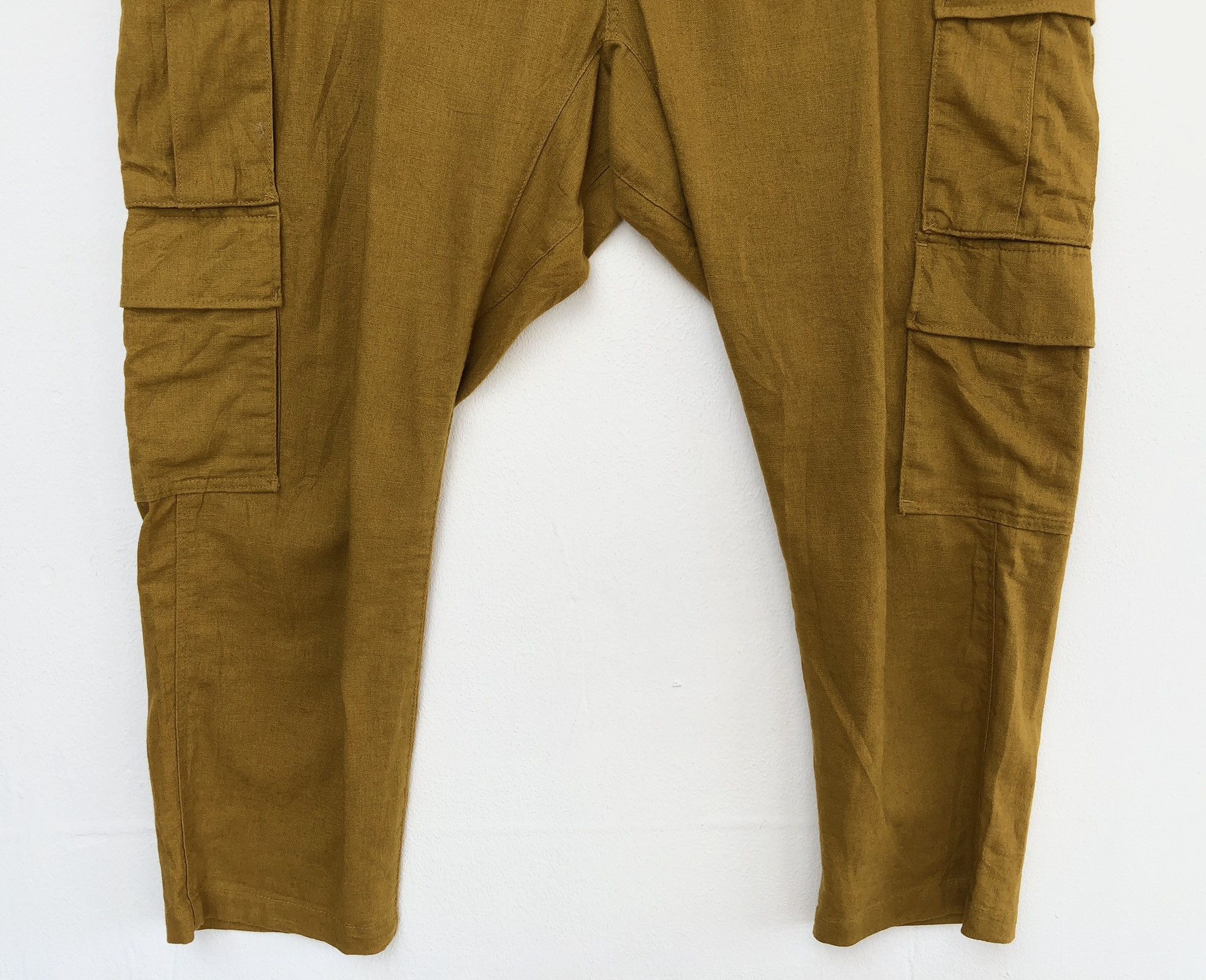 Designer × Japanese Brand BROWNY VINTAGE DOUBLE SIDE POCKET LINEN 3/4 TROUSERS Size US 34 / EU 50 - 4 Thumbnail