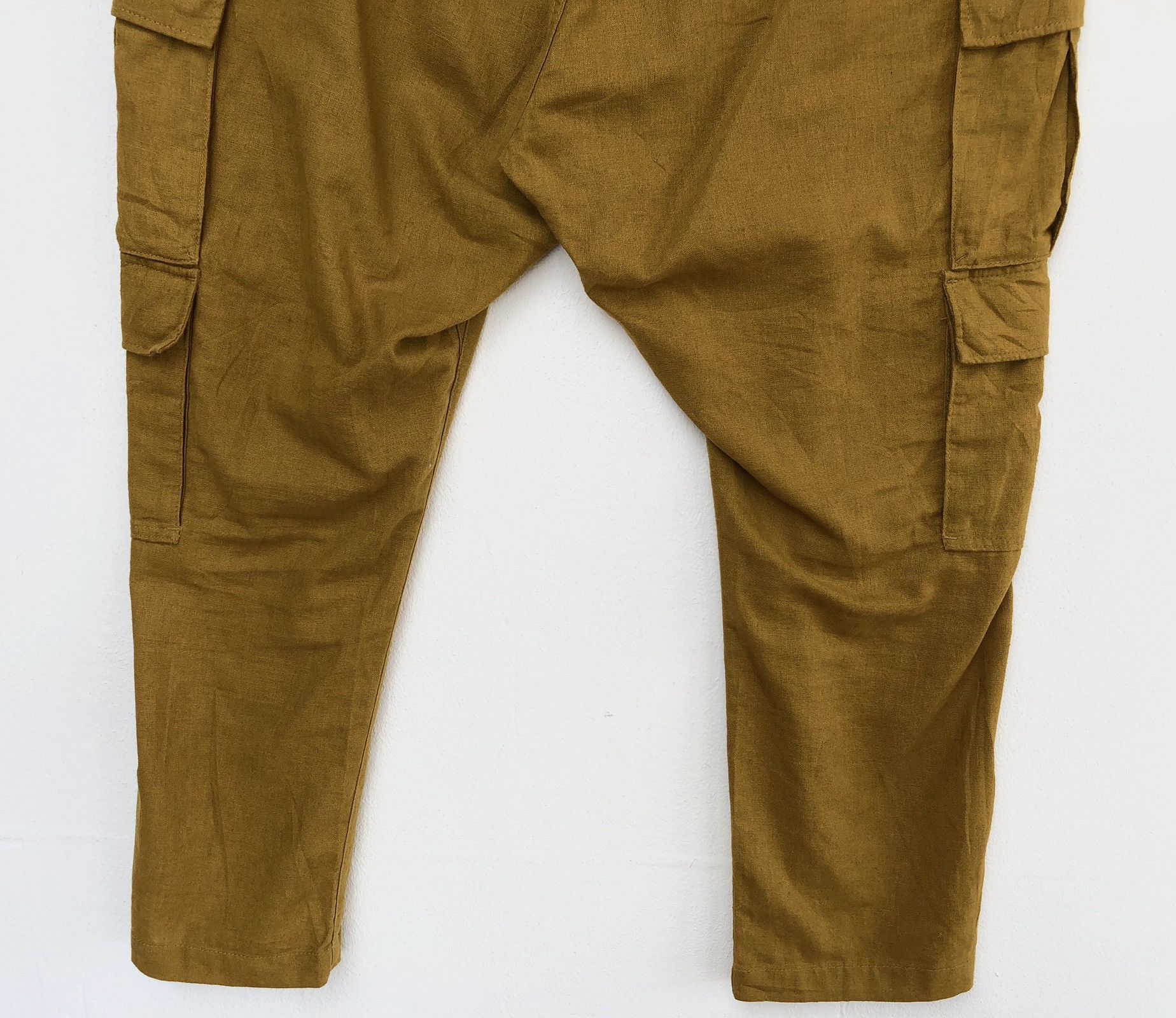 Designer × Japanese Brand BROWNY VINTAGE DOUBLE SIDE POCKET LINEN 3/4 TROUSERS Size US 34 / EU 50 - 7 Thumbnail