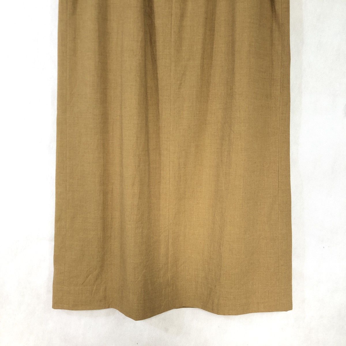 Issey Miyake Plantation Issey Miyake Cotton Pleated Skirt Mustard Size 28" / US 6 / IT 42 - 6 Thumbnail