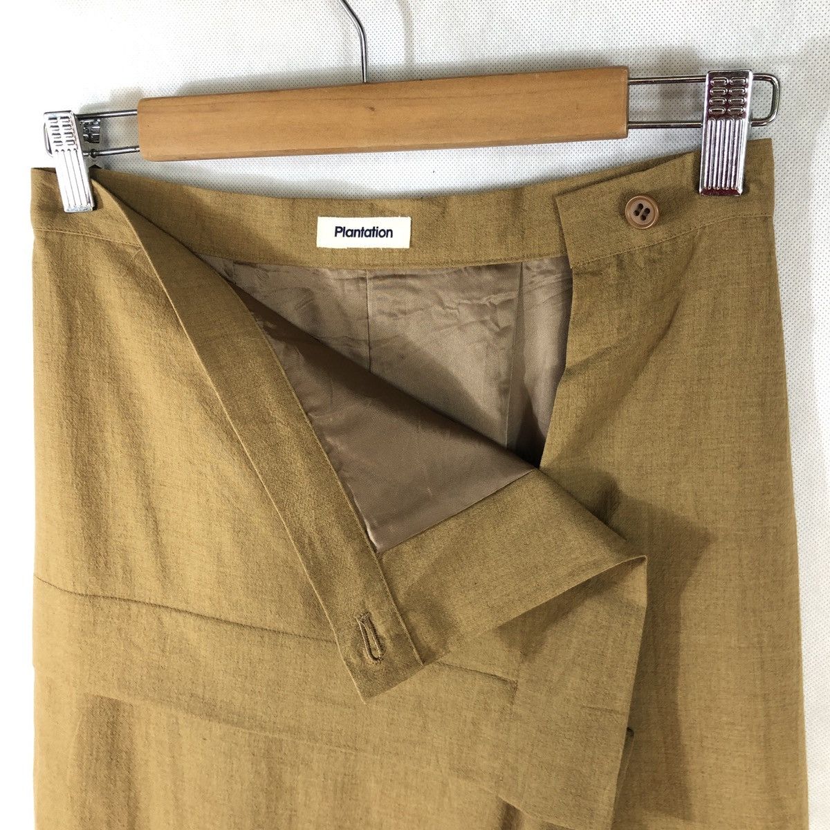 Issey Miyake Plantation Issey Miyake Cotton Pleated Skirt Mustard Size 28" / US 6 / IT 42 - 7 Thumbnail