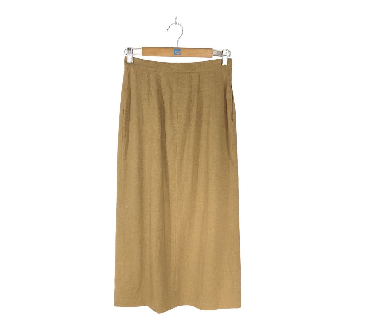Issey Miyake Plantation Issey Miyake Cotton Pleated Skirt Mustard Size 28" / US 6 / IT 42 - 2 Thumbnail