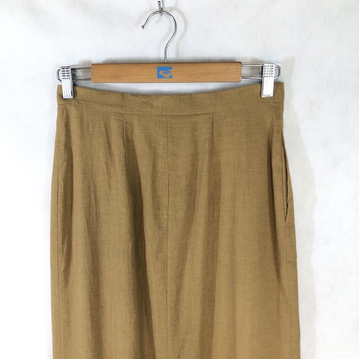 Issey Miyake Plantation Issey Miyake Cotton Pleated Skirt Mustard Size 28" / US 6 / IT 42 - 5 Thumbnail
