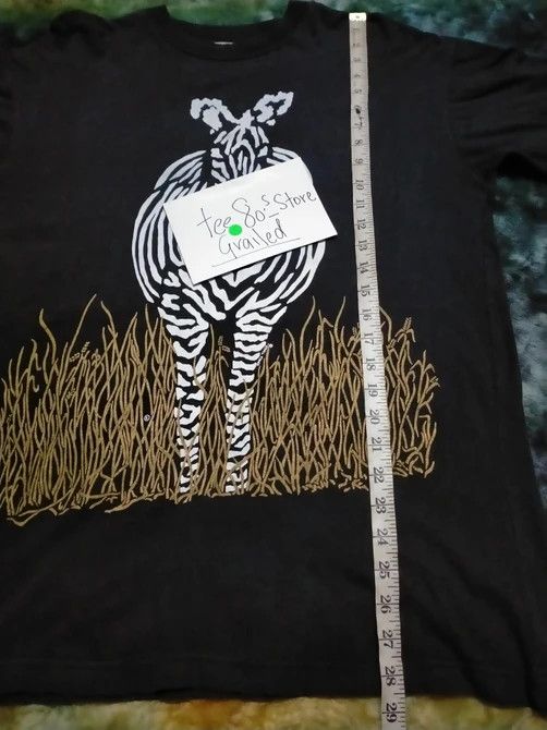 Habitat × Vintage Vintage 90s Zebra Overprint Animal tee Size US L / EU 52-54 / 3 - 8 Thumbnail