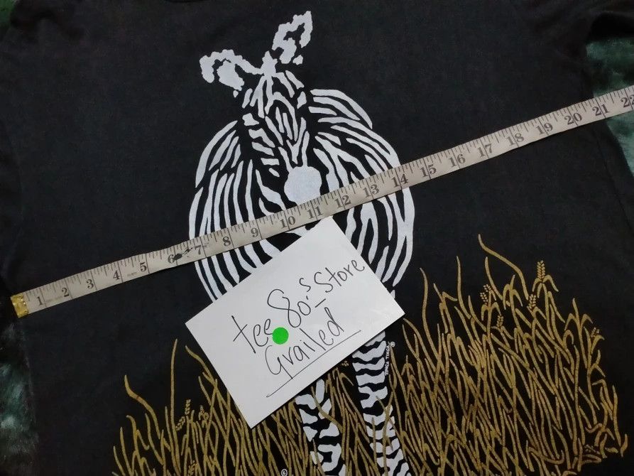 Habitat × Vintage Vintage 90s Zebra Overprint Animal tee Size US L / EU 52-54 / 3 - 9 Thumbnail