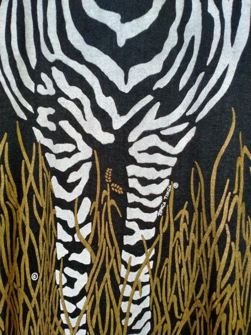 Habitat × Vintage Vintage 90s Zebra Overprint Animal tee Size US L / EU 52-54 / 3 - 6 Thumbnail