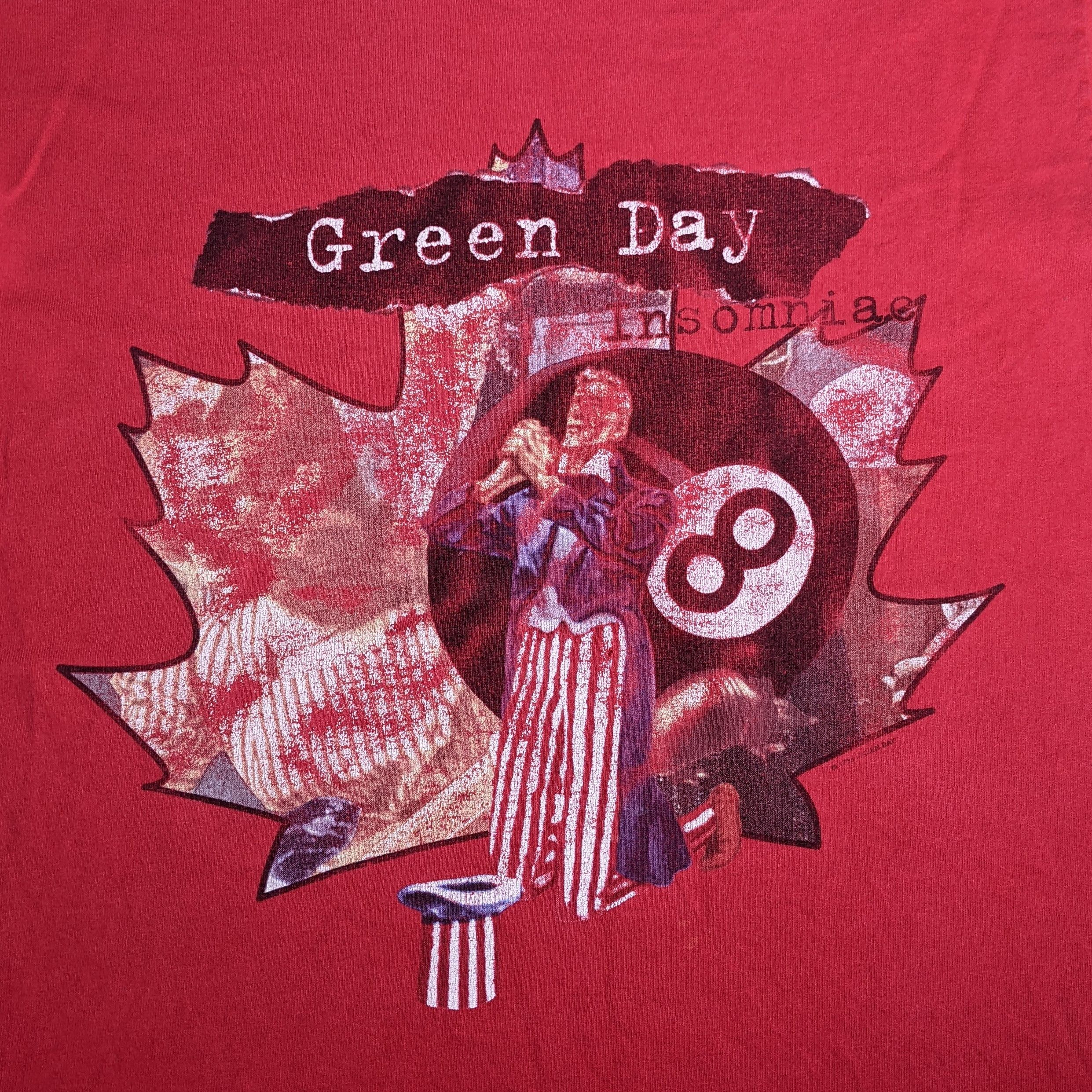 Band Tees × Vintage vintage 1994 GREEN DAY insomniac canadian tour t-shirts Size US L / EU 52-54 / 3 - 3 Thumbnail
