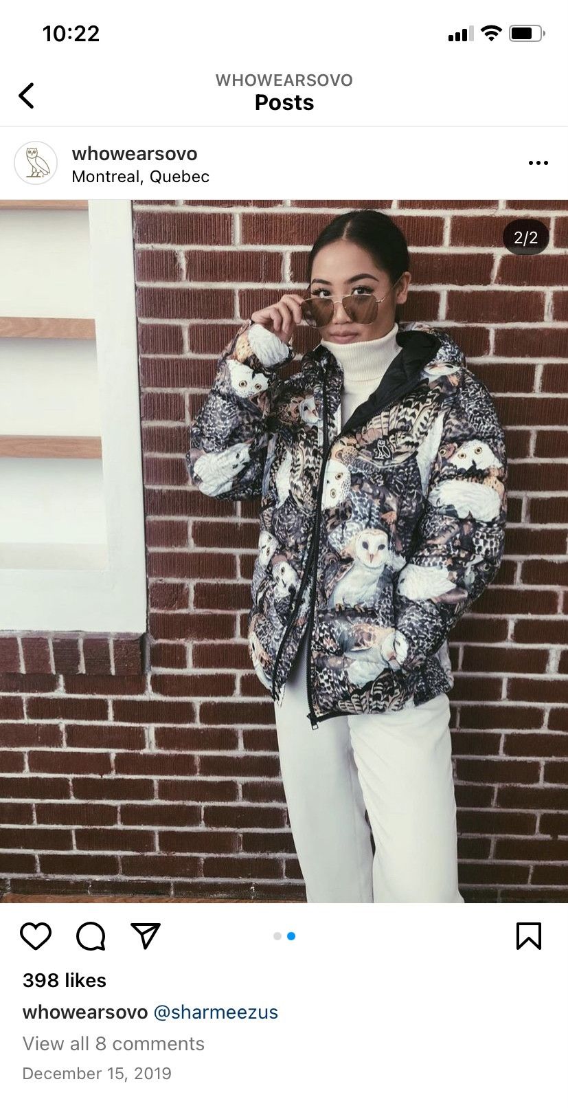 Drake OVO ALL OVER OWL PRINT PUFFER JACKET 2018 RELEASE Size US M / EU 48-50 / 2 - 6 Thumbnail