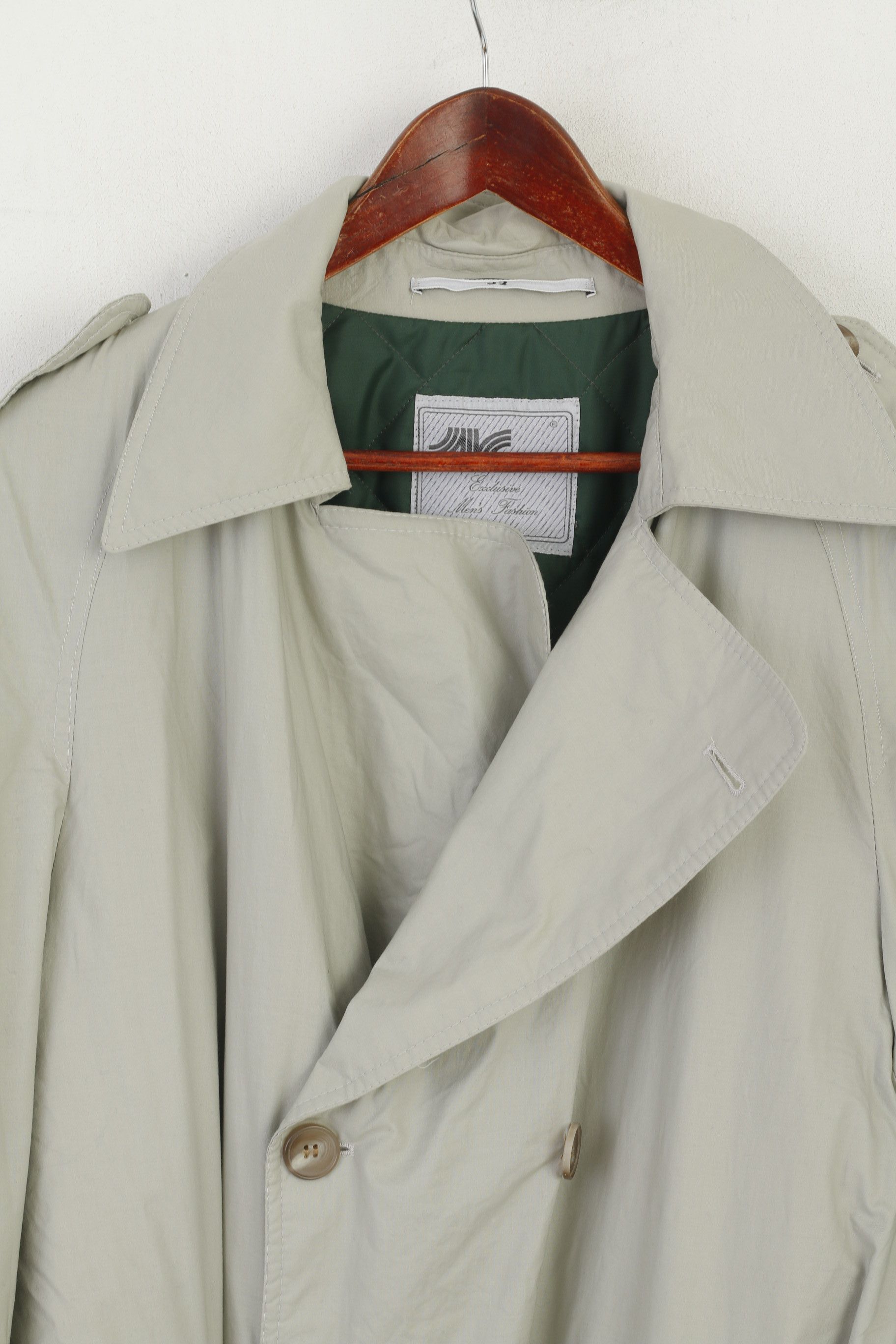 Vintage Norwind Men 52 L Coat Beige Cotton Erba Travel Lined 3100 Size US L / EU 52-54 / 3 - 2 Thumbnail