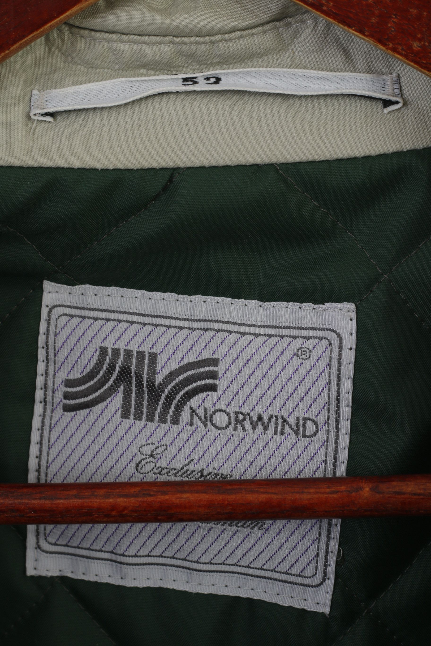 Vintage Norwind Men 52 L Coat Beige Cotton Erba Travel Lined 3100 Size US L / EU 52-54 / 3 - 4 Thumbnail