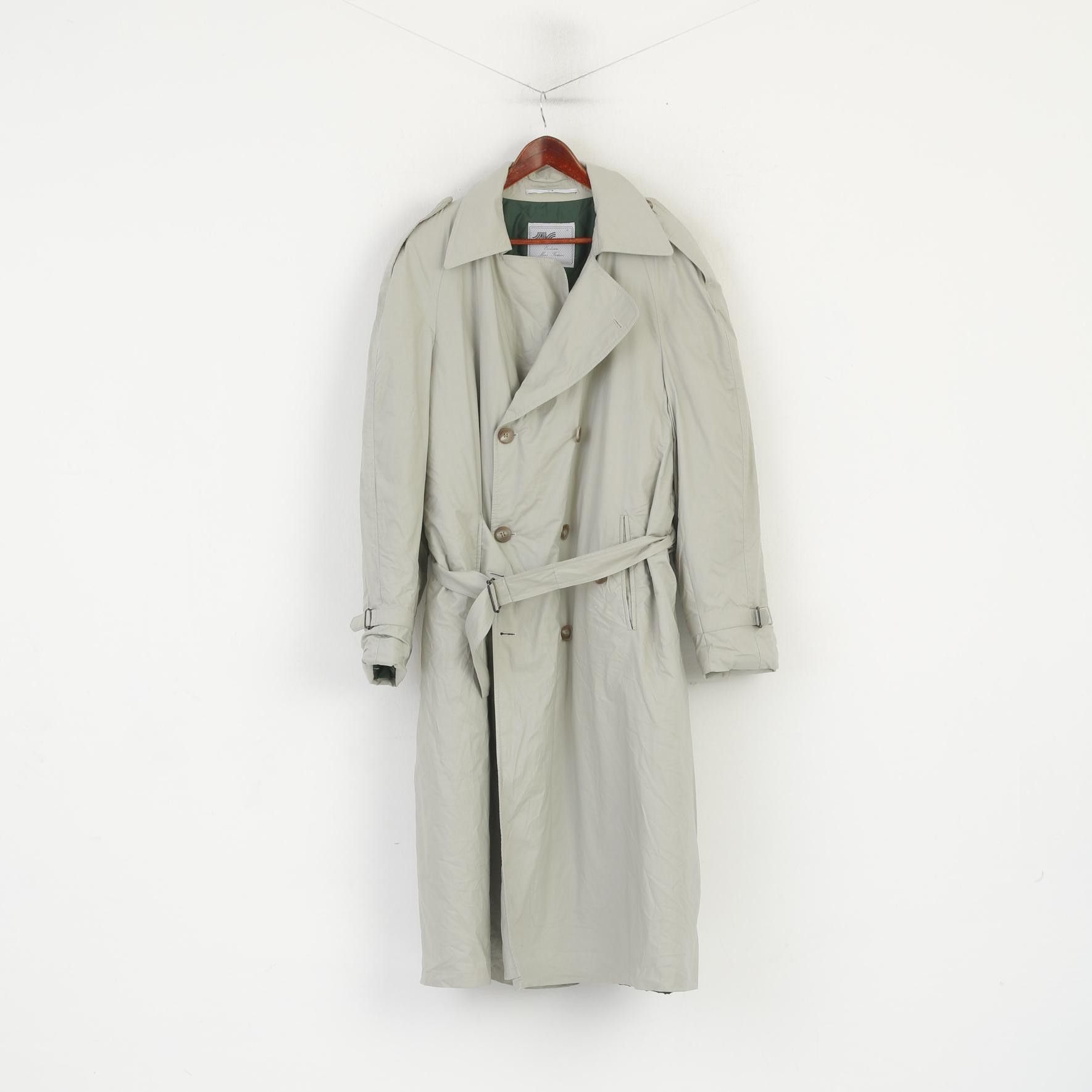 Vintage Norwind Men 52 L Coat Beige Cotton Erba Travel Lined 3100 Size US L / EU 52-54 / 3 - 1 Thumbnail