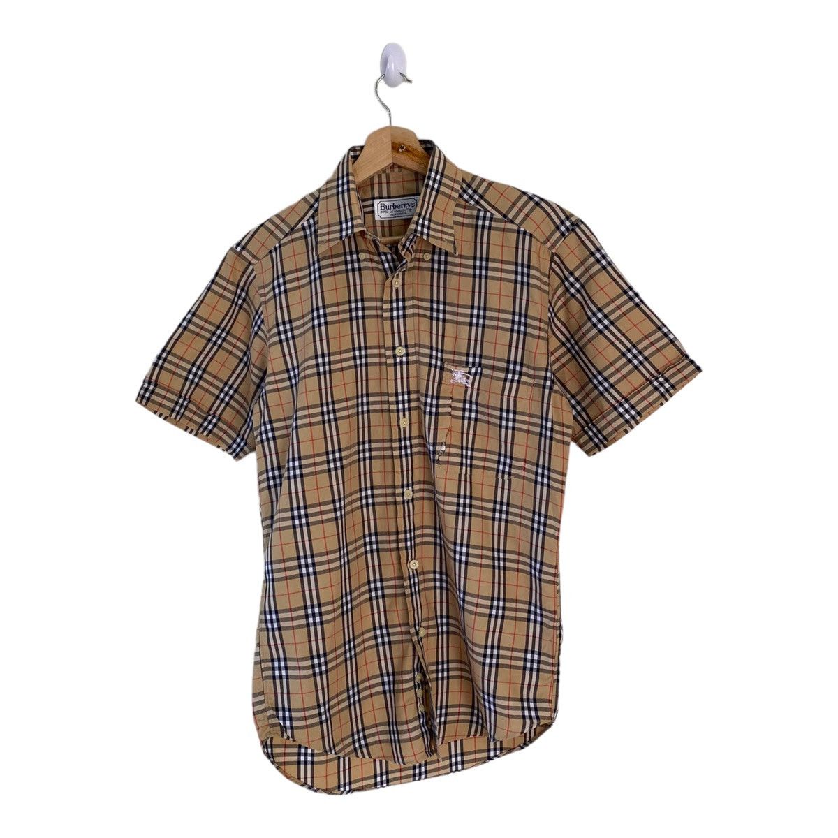 Burberry 🔥BURBERRY NOVA CHECK BUTTON UP COLLAR SHIRT MADE IN ENGLAND Size US S / EU 44-46 / 1 - 4 Thumbnail
