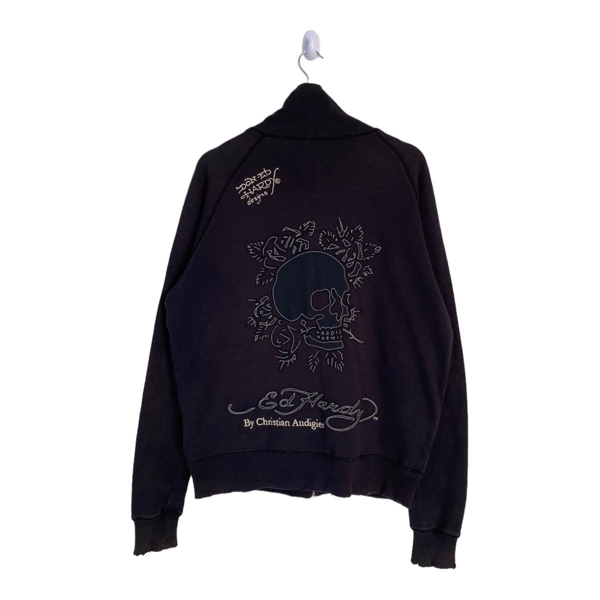 Christian Audigier × Ed Hardy CHRISTIAN AUDIGIER ED HARDY RARE SKULLS EMBROIDERY SWEATER Size US M / EU 48-50 / 2 - 1 Thumbnail