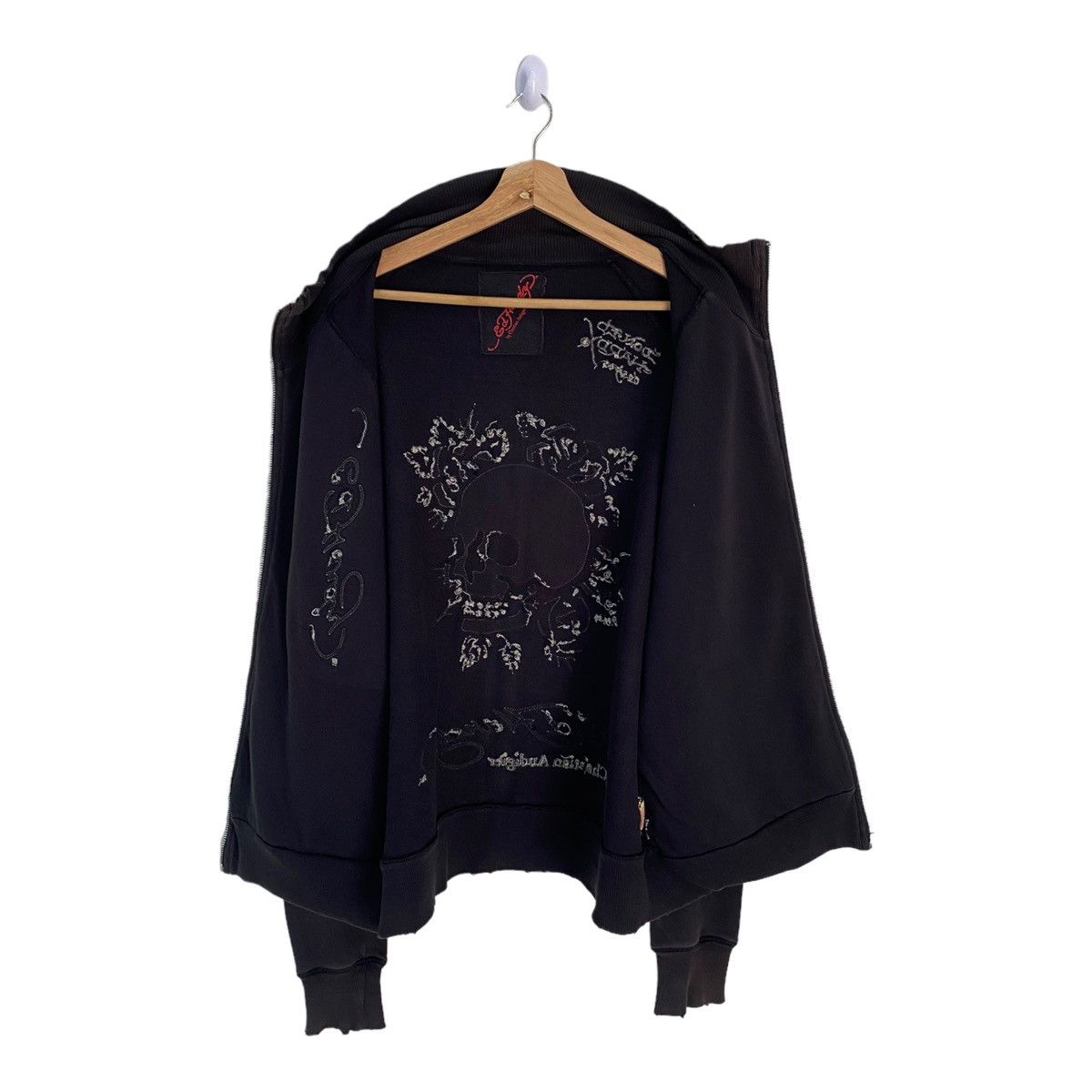 Christian Audigier × Ed Hardy CHRISTIAN AUDIGIER ED HARDY RARE SKULLS EMBROIDERY SWEATER Size US M / EU 48-50 / 2 - 3 Thumbnail