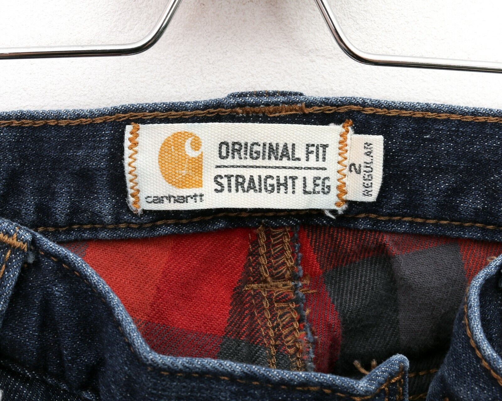 Carhartt × Vintage Original Fit Women's Straight Leg W29 L31 Lined Jeans Pants Size 29" - 7 Thumbnail