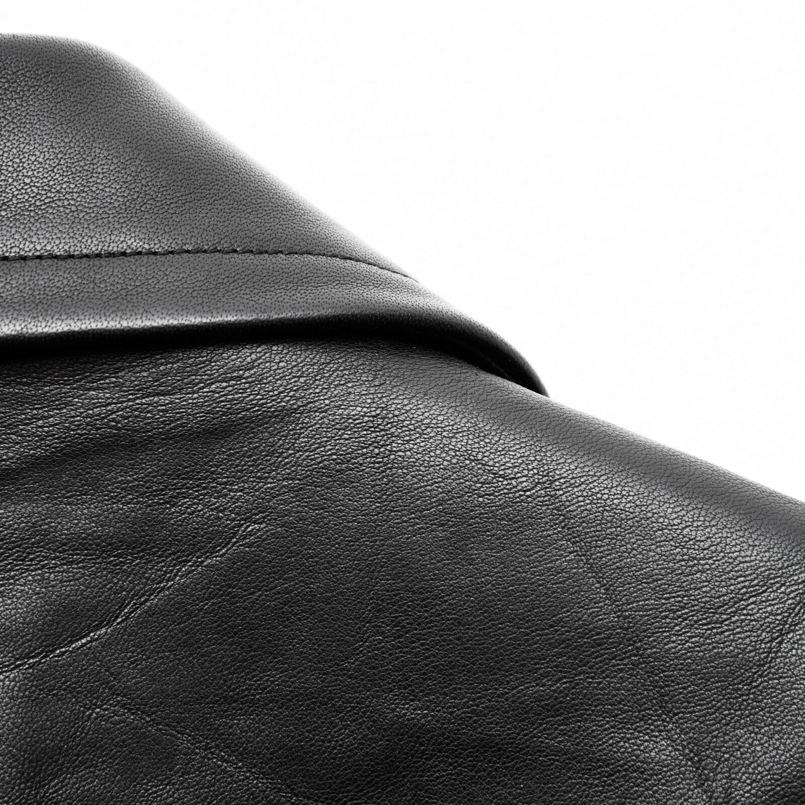 Coach × Leather Luxury Real Leather Black Jacket Blazer Zip Coat Overcoat Size S / US 4 / IT 40 - 5 Thumbnail
