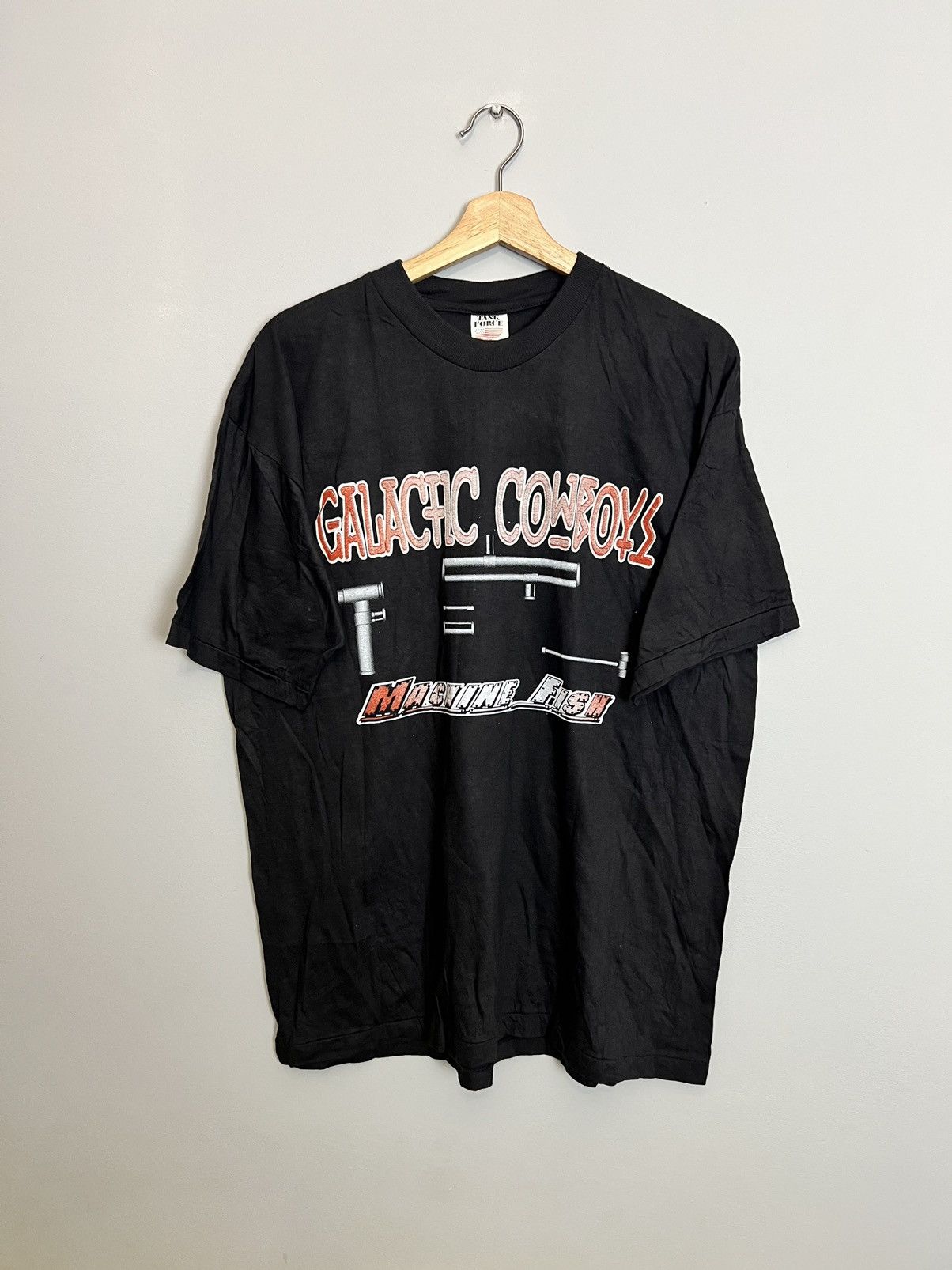 Band Tees Vintage 90s Galactic Cowboys Machine Fish Metal Band Tee Size US XL / EU 56 / 4 - 2 Thumbnail