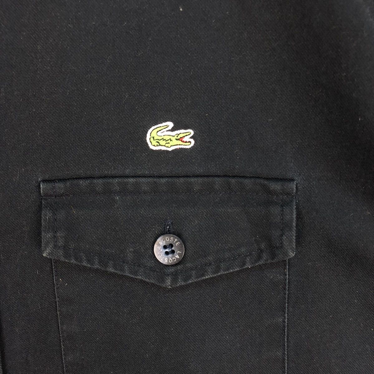 Lacoste × Vintage Vintage Lacoste Double Pocket Shirt Button Ups Size US XL / EU 56 / 4 - 4 Thumbnail