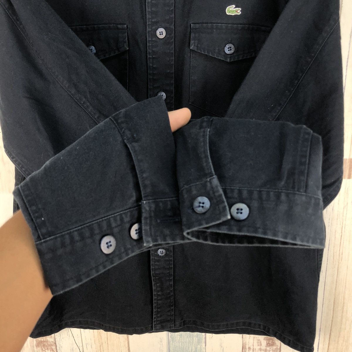 Lacoste × Vintage Vintage Lacoste Double Pocket Shirt Button Ups Size US XL / EU 56 / 4 - 5 Thumbnail