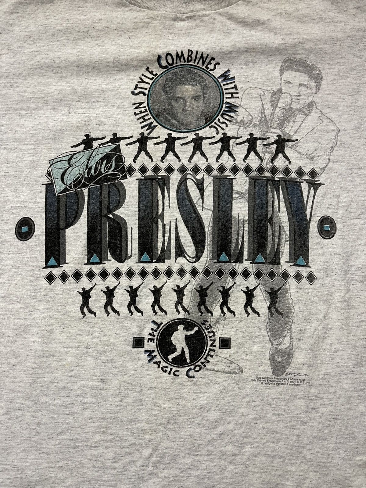 Band Tees × Designer × Vintage Elvis Presley vintage 1991 t-shirt Size US L / EU 52-54 / 3 - 2 Thumbnail