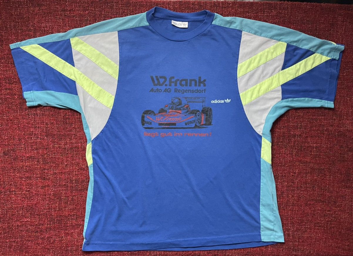 Adidas × Formula 1 × Vintage Vintage 90s Formula 1 adidas racing t-shirt Size US XL / EU 56 / 4 - 1 Thumbnail