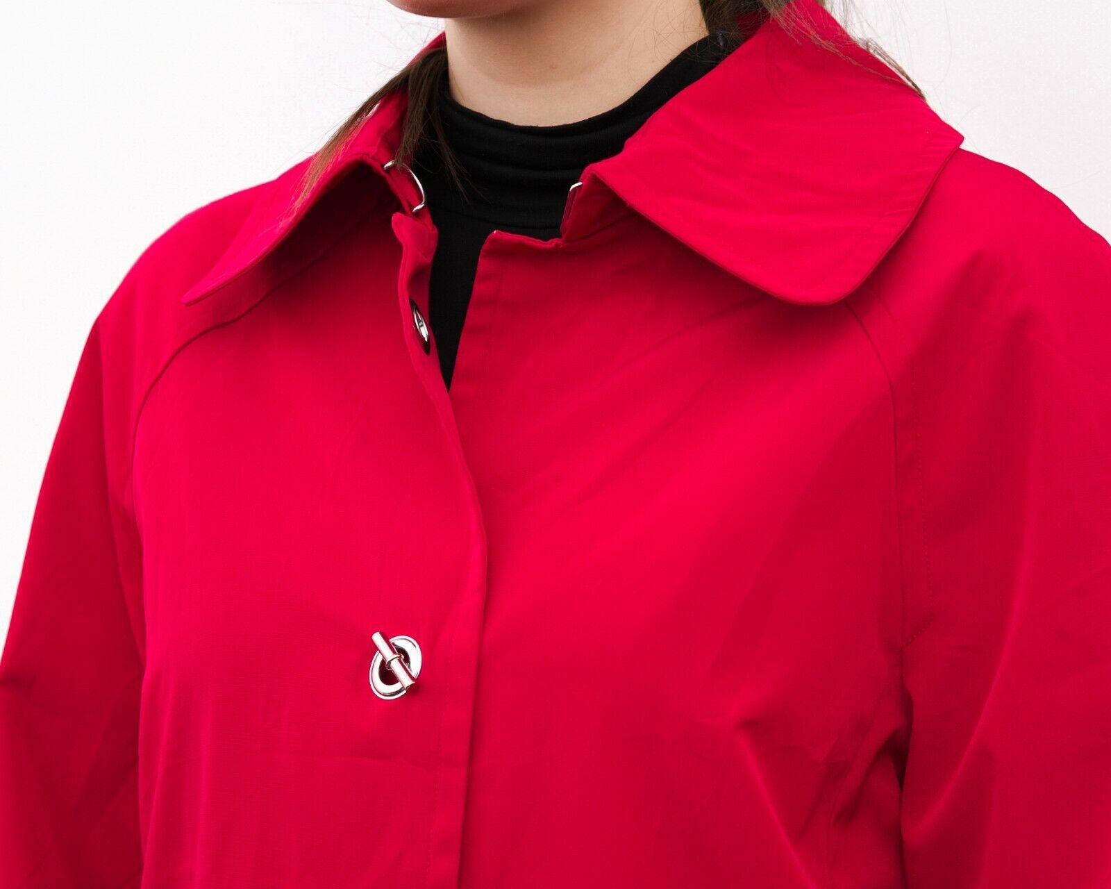 London Fog × Vintage Women's S Raincoat Trench Mac Coat Red Jacket Classic Size S / US 4 / IT 40 - 7 Thumbnail