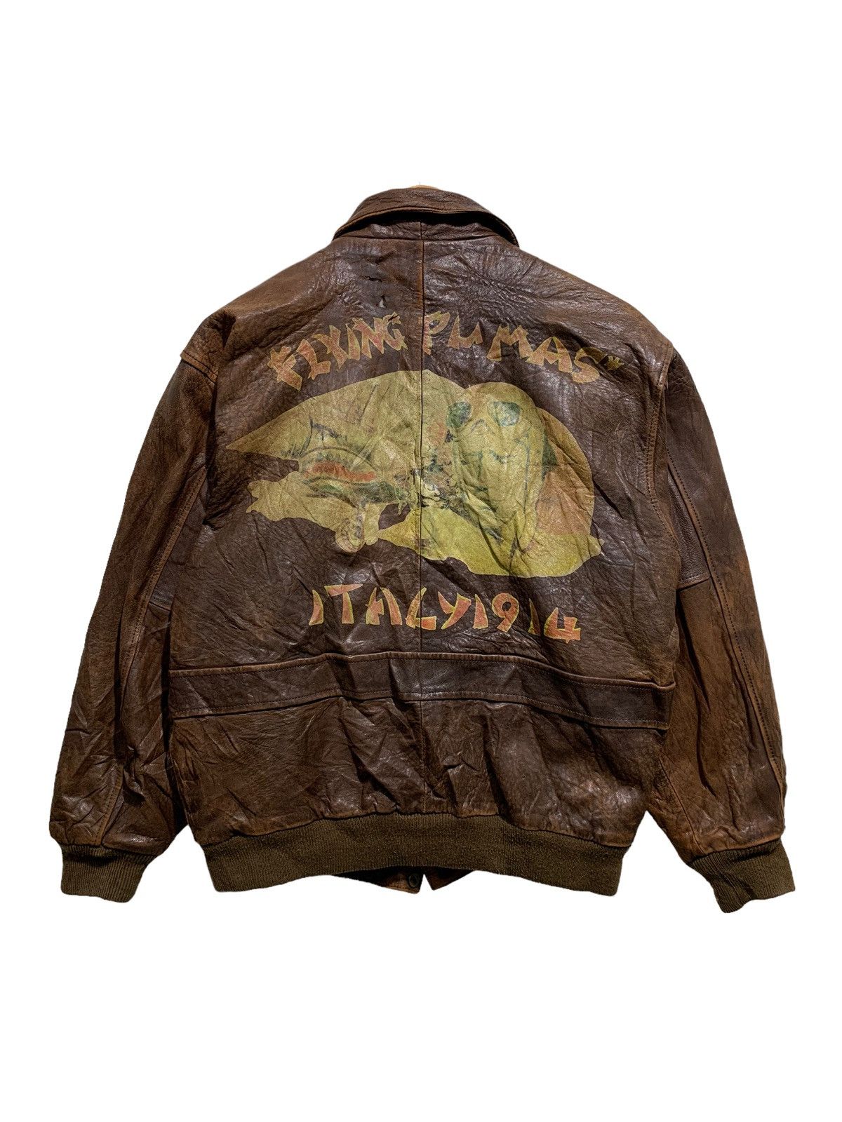 ?SUB URBAN FLYING PUMAS ITALY 1914 LEATHER JACKET Leather Jackets