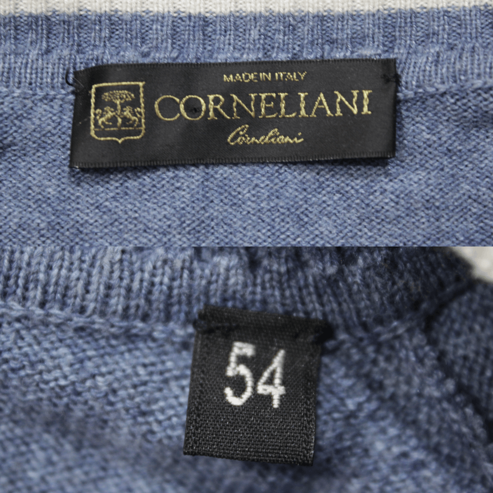 Corneliani Cashmere V Neck Sweater Size US L / EU 52-54 / 3 - 7 Thumbnail