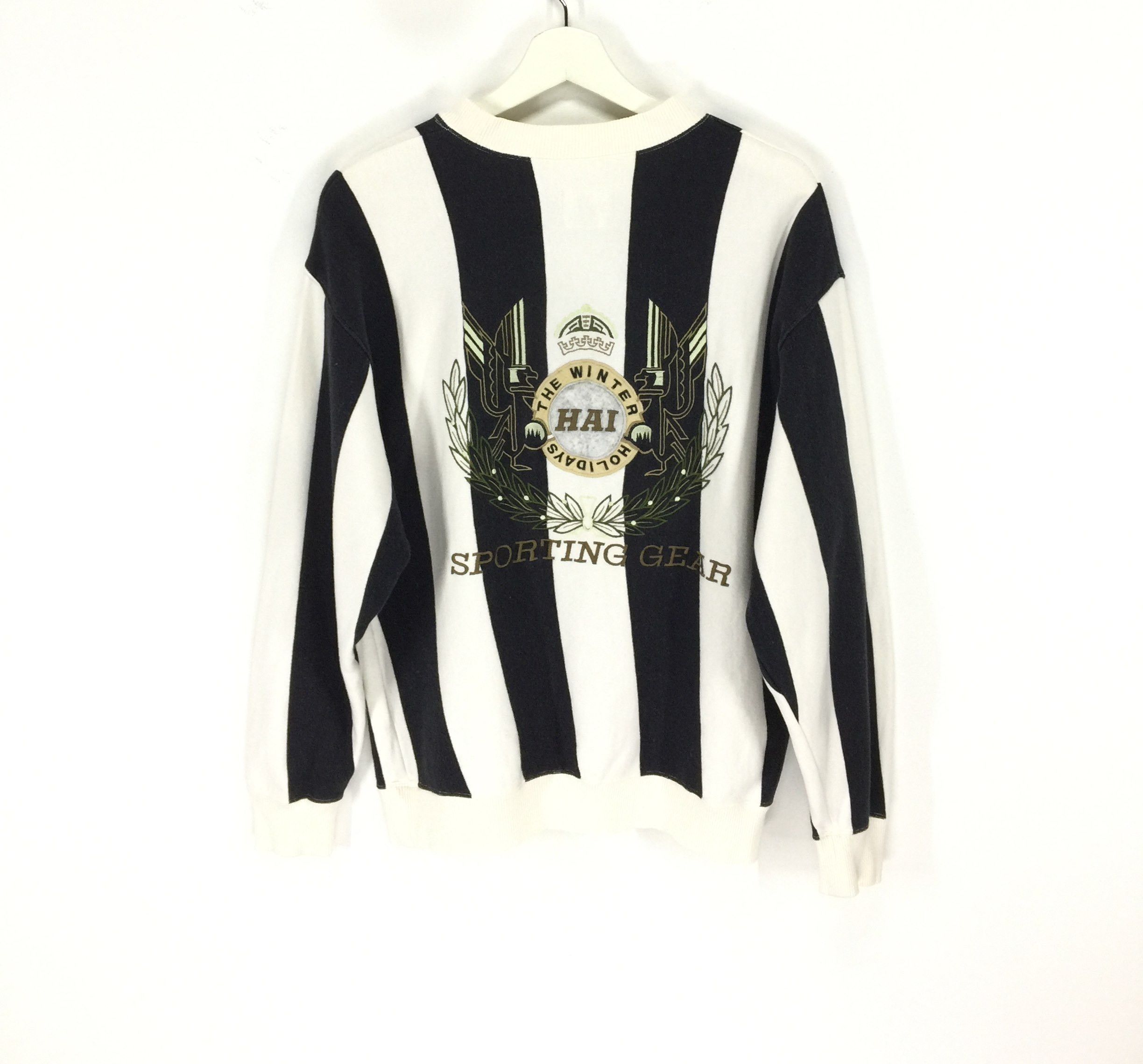 Designer × Hai Sporting Gear × Issey Miyake Hai sporting gear stripe embroidered logo sweatshirt Size US M / EU 48-50 / 2 - 1 Thumbnail