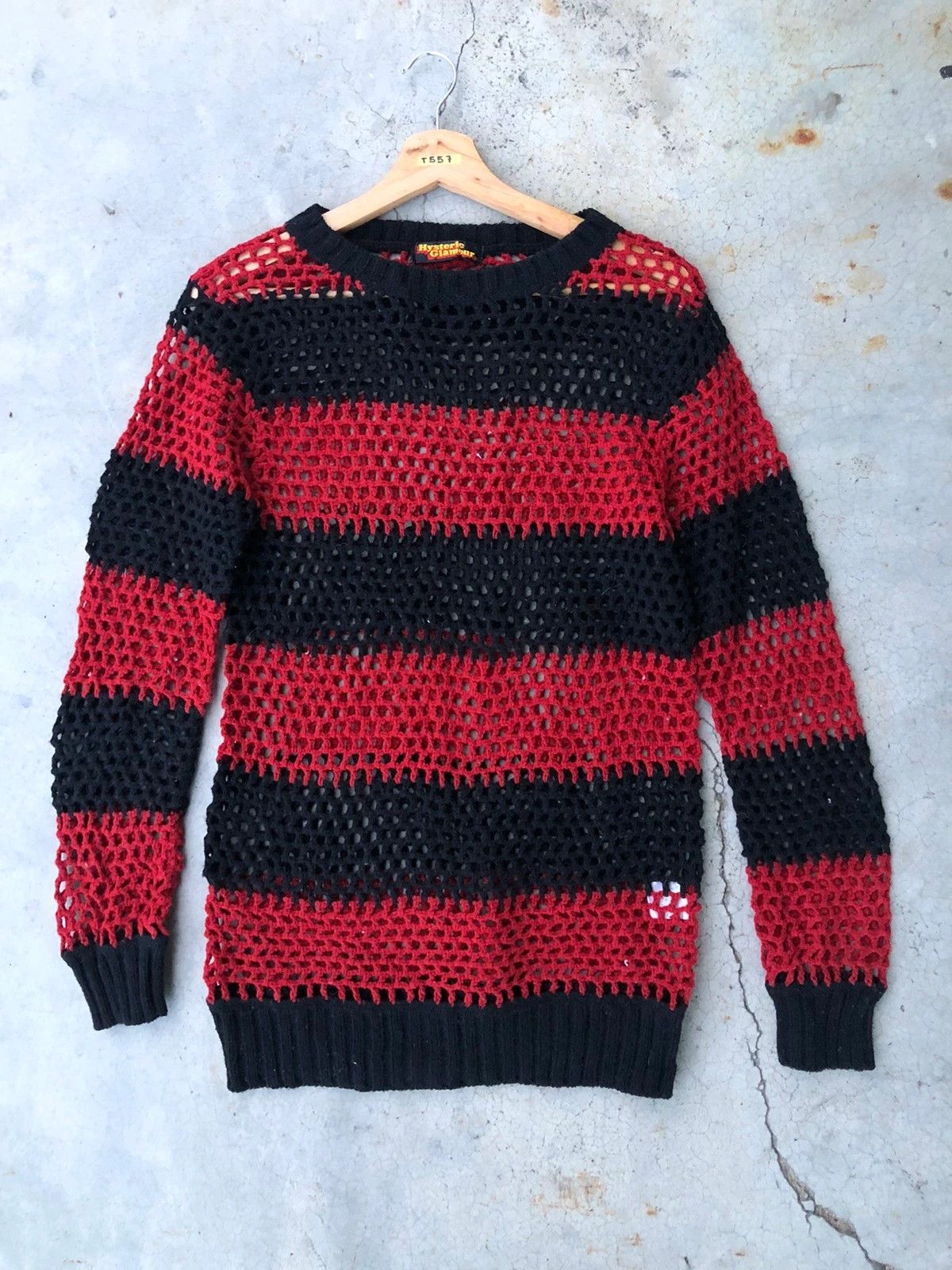 Aran Isles Knitwear × Homespun Knitwear × Hysteric Glamour 📌Hysteric Glamour Kinky Slick Mesh Net Sexy Transparent Size US S / EU 44-46 / 1 - 3 Thumbnail