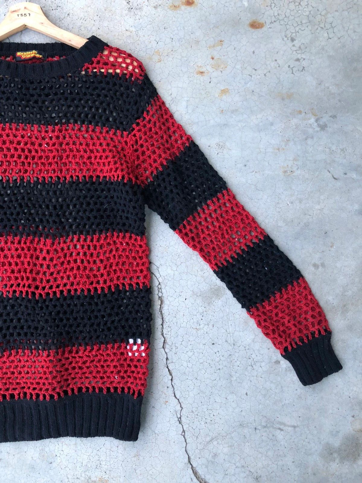 Aran Isles Knitwear × Homespun Knitwear × Hysteric Glamour 📌Hysteric Glamour Kinky Slick Mesh Net Sexy Transparent Size US S / EU 44-46 / 1 - 5 Thumbnail